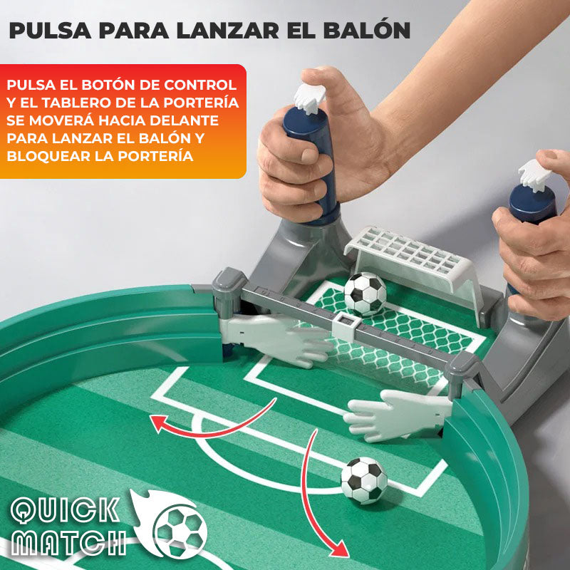 QuickMatch™ - Futbolín Compacto para Toda la Familia