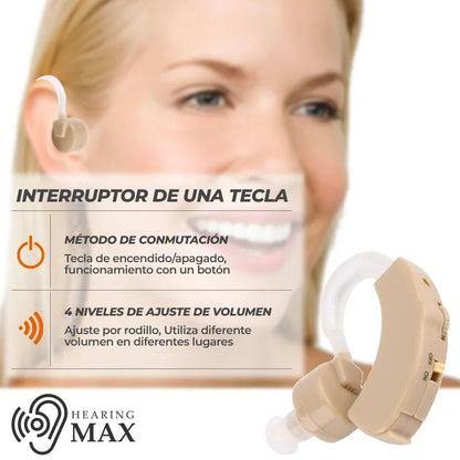 HearingMax™ - Amplificador de sonido para oídos