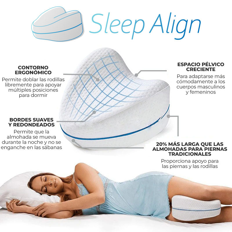 SleepAlign™ - Almohada Ergonomica para descansar piernas