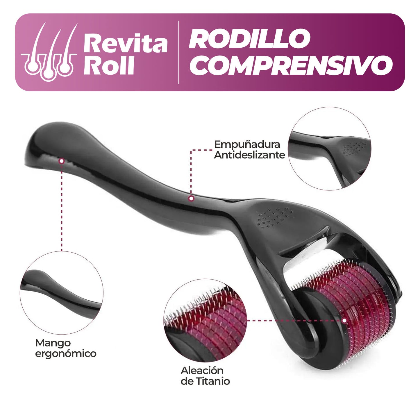 RevitaRoll™ - Rodillo de crecimiento capilar