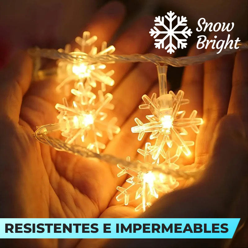 SnowBright™ - Grinalda de luces de copos de nieve