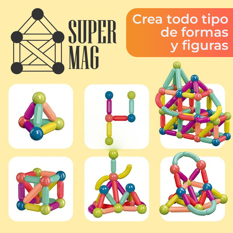 SuperMag™ - Bloques de construcción magnéticos para niños