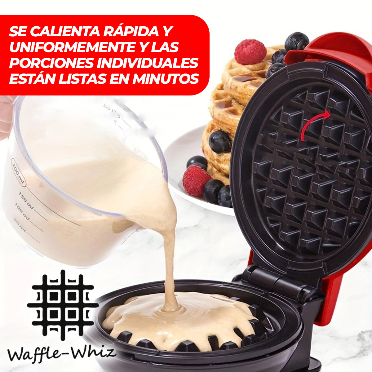 WaffleWhiz™ - Mini wafflera