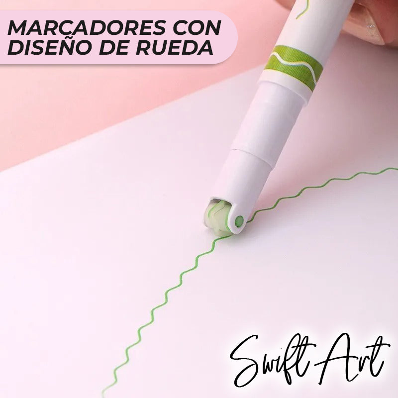 SwiftArt™ - Marcadores mágicos con diseños