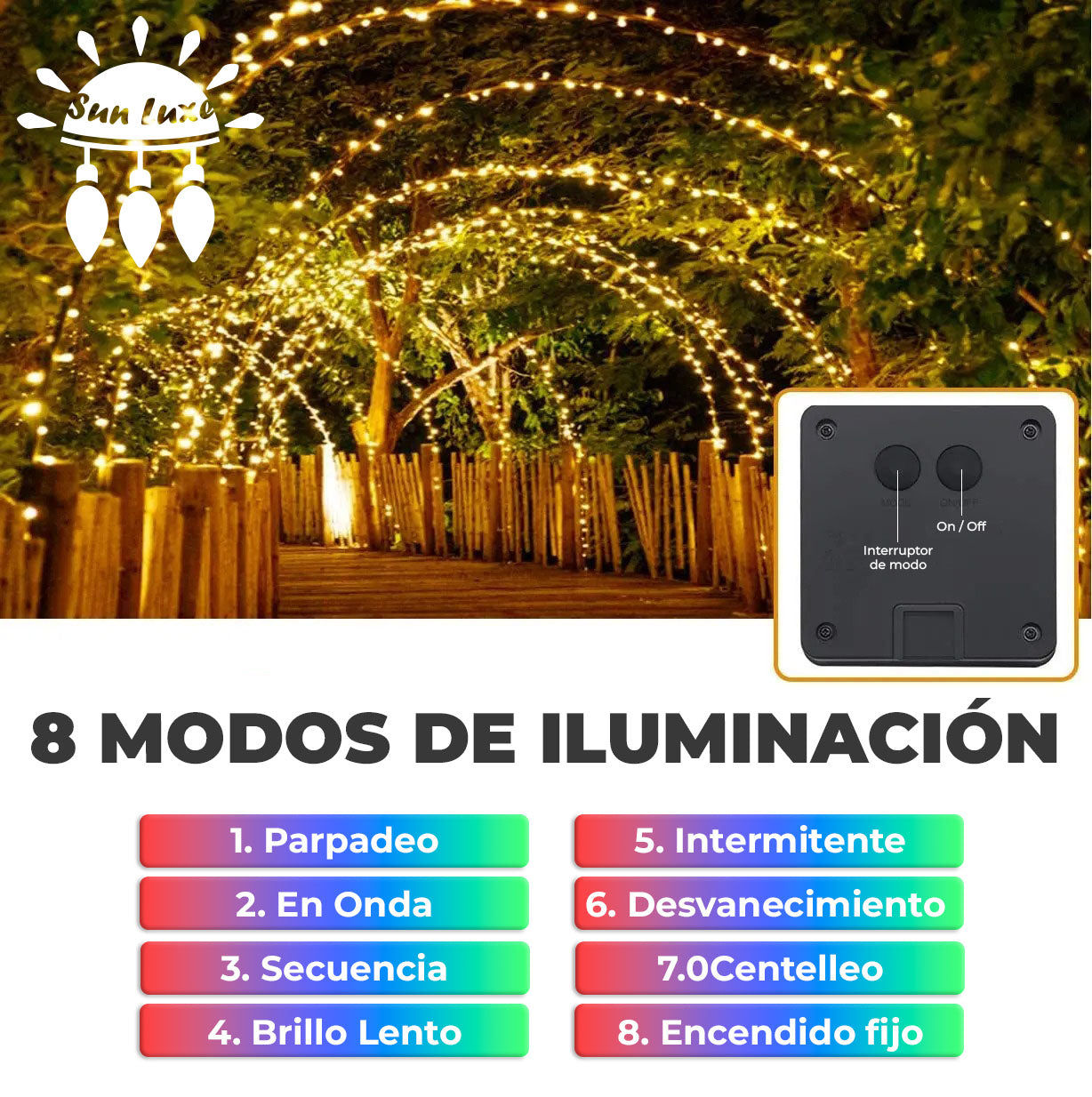 SunLuxe™ - Luces solares para brillar sin límites