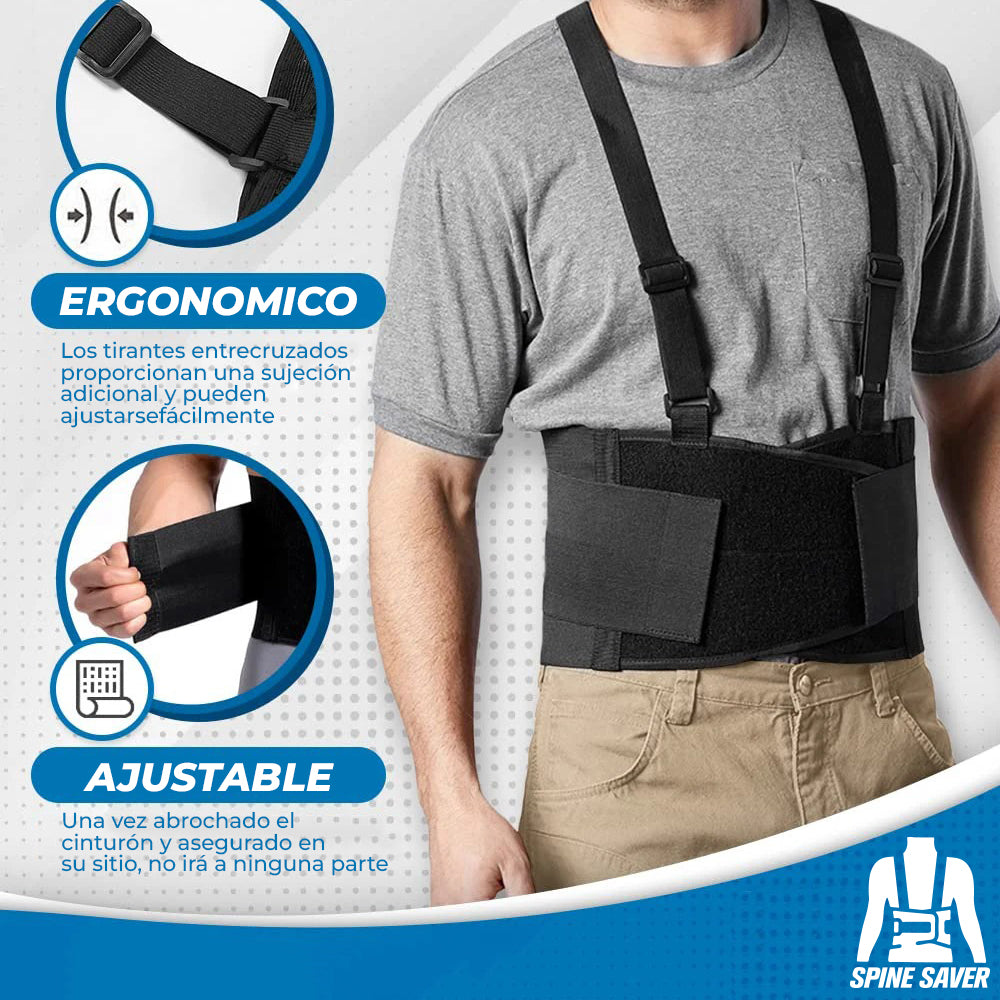 SpineSaver™ - Soporte lumbar con tirantes