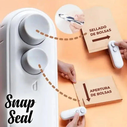 SnapSeal™ - Sella tus bolsas al instante y conserva la frescura