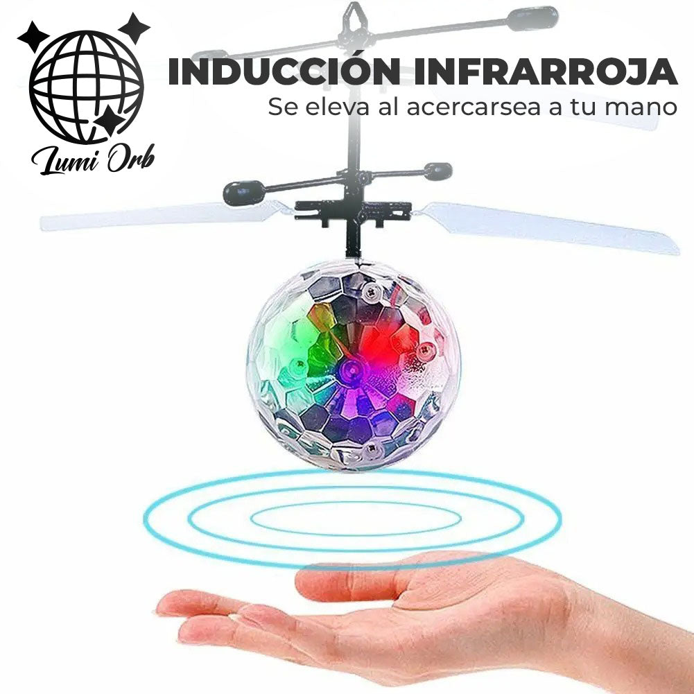 LumiOrb™ - Esfera de Cristal Voladora con Luces Mágicas