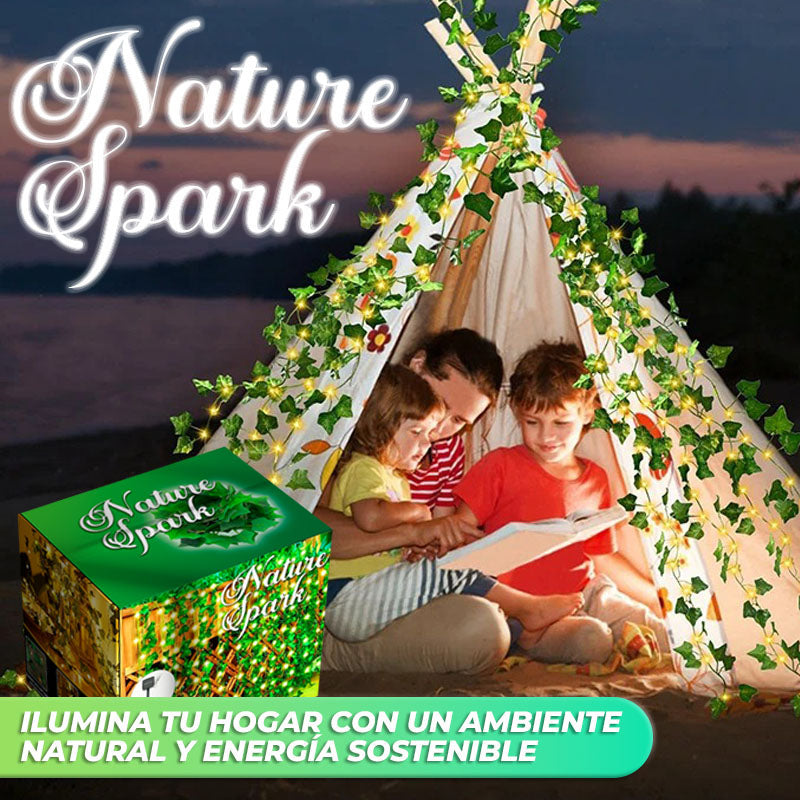 NatureSpark™ - Guirnalda de hojas con iluminación solar