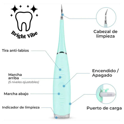 BrightVibe™ - Limpiador de dientes ultrasonico