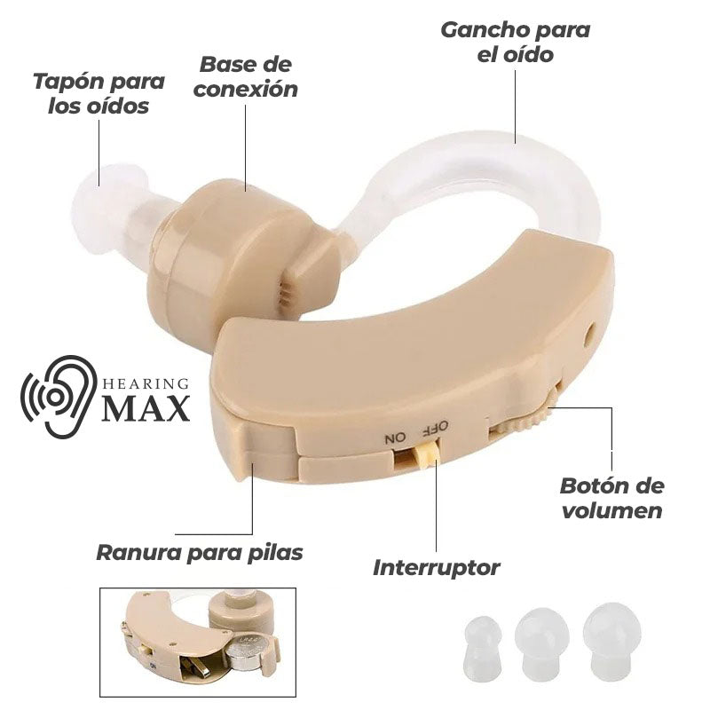 HearingMax™ - Amplificador de sonido para oídos