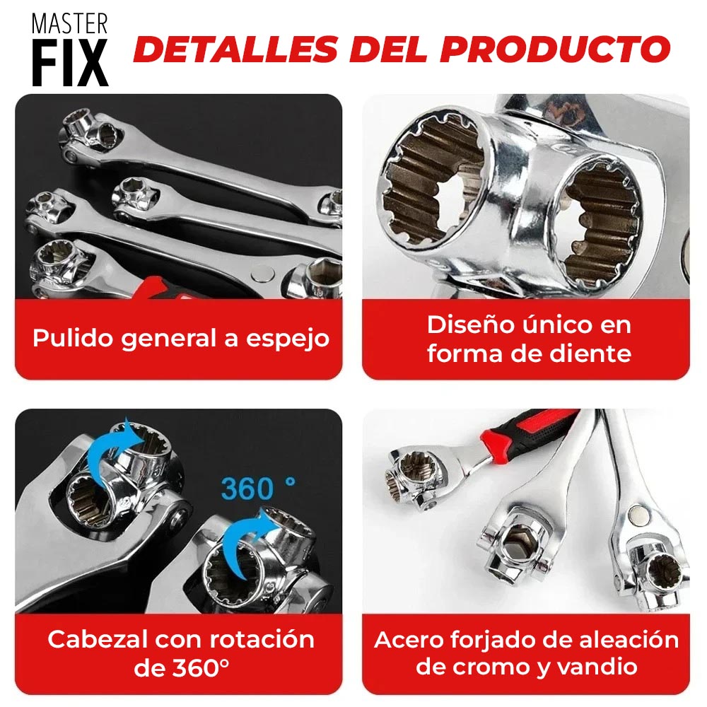 MasterFix™ - Llave Multifuncional 48 en 1