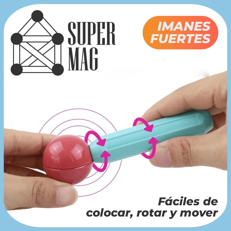 SuperMag™ - Bloques de construcción magnéticos para niños