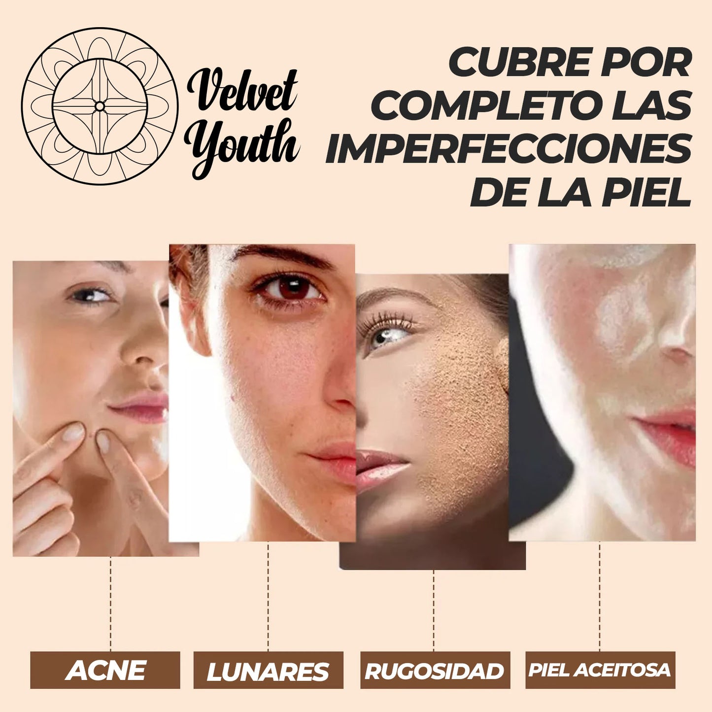 VelvetYouth™ - Base de maquillaje antiedad