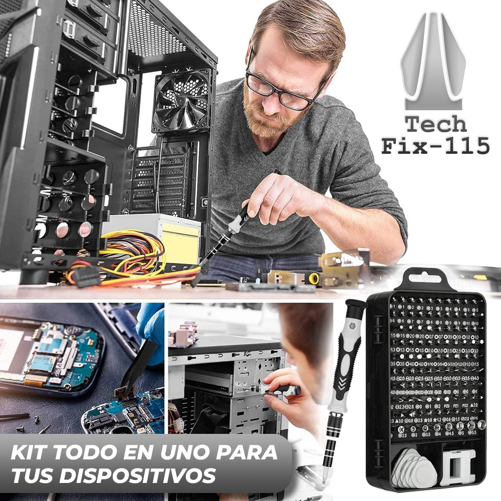 TechFix115™ - Kit completo de destornilladores