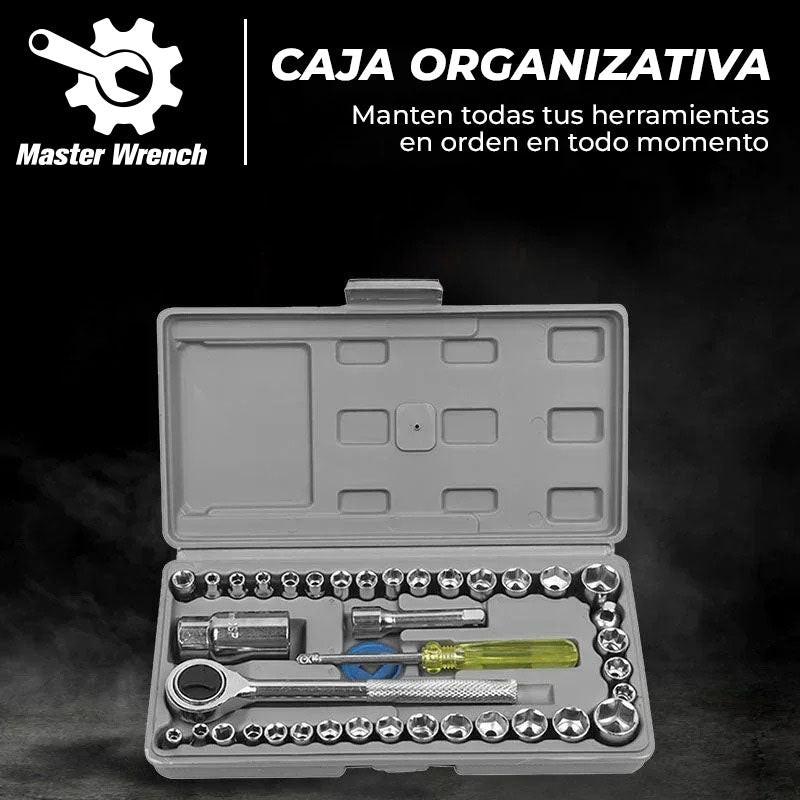 MasterWrench™ - Juego de 40 dados de llaves