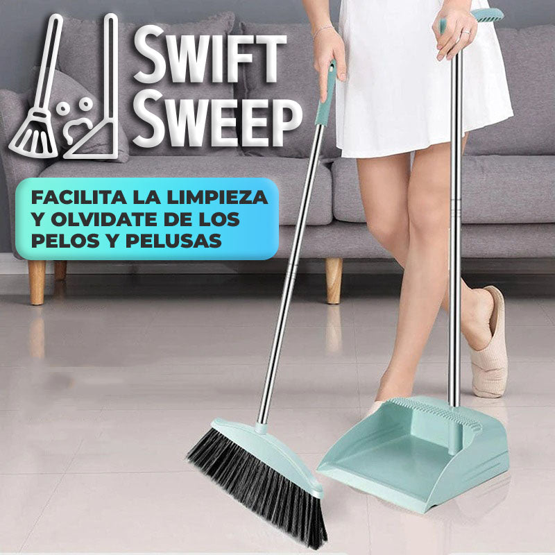 SwiftSweep™ - Juego de escoba con recojedor