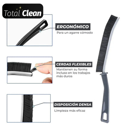 TotalClean™ - Cepillo alargado de cerdas duras