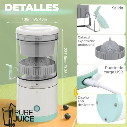 PureJuice™ - Exprimidor de jugos portátil