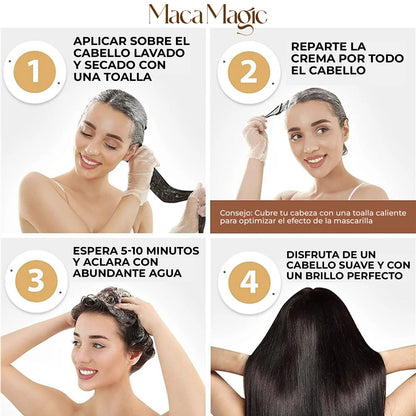 MacaMagic™ - Crema antiedad reparadora de cabello