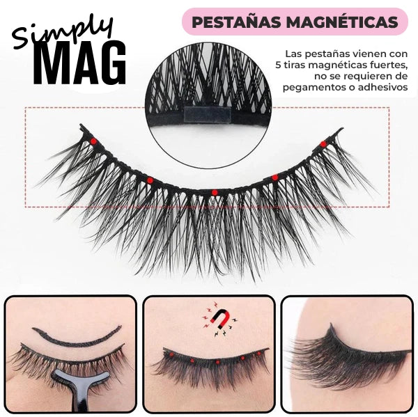 SimplyMag™ - Kit de pestañas y delineador magnético